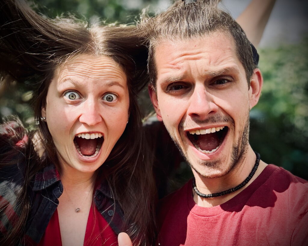 Sára a Lukáš v panice