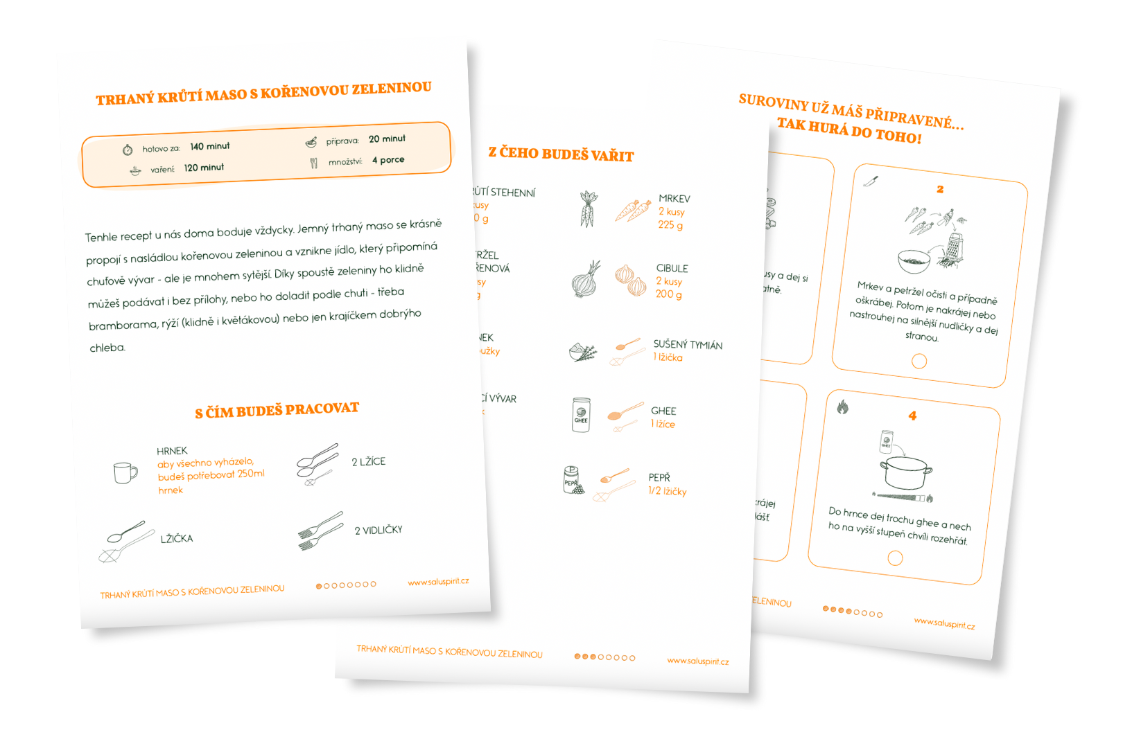 náhled receptu - trhaný maso